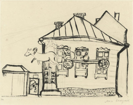 Haus in Witebsk, pl. 11, from Mein Leben-1923 Haus in Witebsk, pl. 11, from Mein Leben-1923