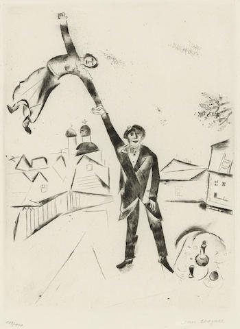 Der Spaziergang I, pl. 26, from Mein Leben-1923 Der Spaziergang I, pl. 26, from Mein Leben-1923