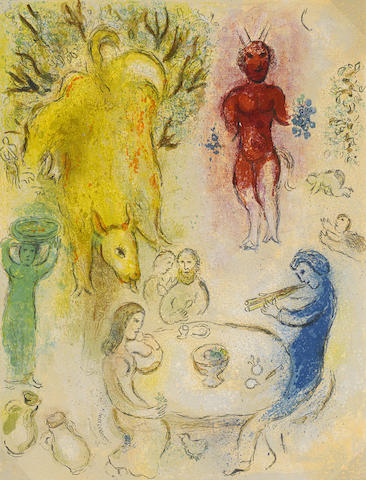 Banquet de Pan, pl. 23, from Daphnis et Chloe-1961 Banquet de Pan, pl. 23, from Daphnis et Chloe-1961