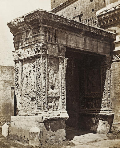 l'arc des orfevres (The Arch of the Silversmiths), Rome-1858 l'arc des orfevres (The Arch of the Silversmiths), Rome-1858