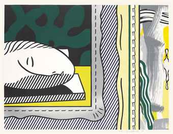 Two Paintings: Sleeping Muse, from Paintings Series-1984 Two Paintings: Sleeping Muse, from Paintings Series-1984