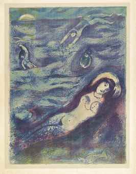 So I came forth of the Sea and sat down on the edge of an island in the moonshine..., Plate 5, from Four Tales from the Arabian Nights-1948 So I came forth of the Sea and sat down on the edge of an island in the moonshine..., Plate 5, from Four Tales from the Arabian Nights-1948