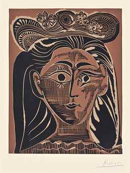 Femme au Chapeau a Fleurs-1962 Femme au Chapeau a Fleurs-1962