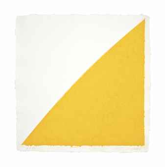 Colored Paper Image XIV (Yellow Curve)-1976 Colored Paper Image XIV (Yellow Curve)-1976