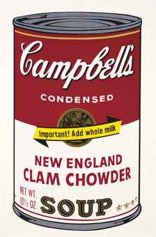 New England Clam Chowder, from Campbell's Soup II-1969 New England Clam Chowder, from Campbell's Soup II-1969