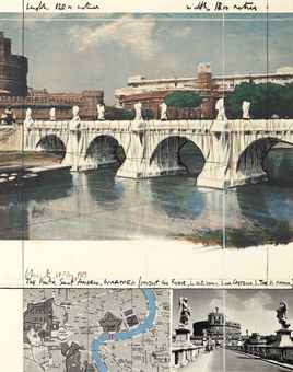 The Ponte Sant'Angelo, Wrapped, Project for Rome-1989 The Ponte Sant'Angelo, Wrapped, Project for Rome-1989