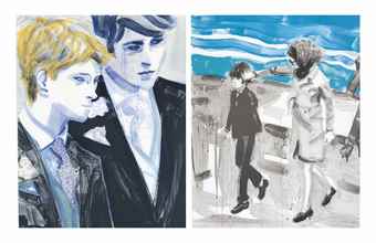 Four Prints by the Artist: Jackie and John; John; William and Harry; William-2000 Four Prints by the Artist: Jackie and John; John; William and Harry; William-2000
