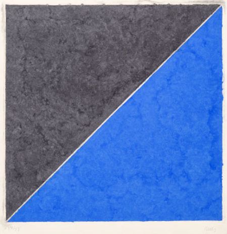 Colored Paper Image XV (Dark Gray and Blue) from the Colored Paper Images series-1976 Colored Paper Image XV (Dark Gray and Blue) from the Colored Paper Images series-1976