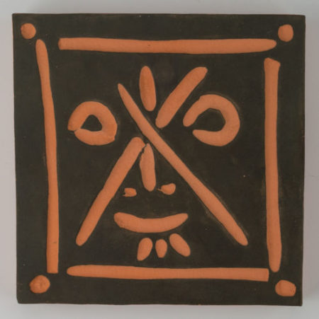 Visage aux traits en X-1968 Visage aux traits en X-1968
