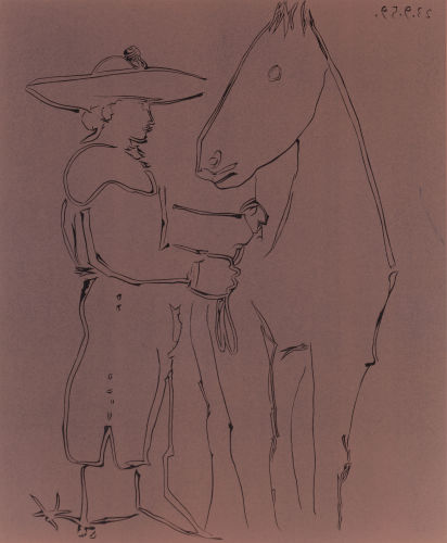 Picador et cheval-1959 Picador et cheval-1959