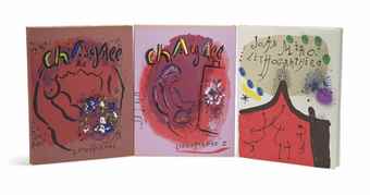(i), (ii) Chagall Lithographe vols, Andre Sauret, Monte Carlo; (iii) Contes de Boccace, Verve vol. VI, no. 24 Verve, Paris, 1950; (iv) Joan Miro Lithographies, vol I, Maeght, Paris; (v) Braque Lithographe, Andre Sauret, Monte Carlo, 1963-1963 (i), (ii) Chagall Lithographe vols, Andre Sauret, Monte Carlo; (iii) Contes de Boccace, Verve vol. VI, no. 24 Verve, Paris, 1950; (iv) Joan Miro Lithographies, vol I, Maeght, Paris; (v) Braque Lithographe, Andre Sauret, Monte Carlo, 1963-1963