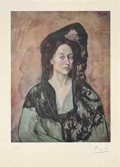 After Pablo Picasso - Madame Ricardo Canals, from Barcelona Suite-1966 After Pablo Picasso - Madame Ricardo Canals, from Barcelona Suite-1966