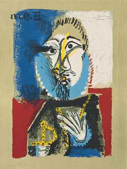 After Pablo Picasso - One plate, from Imaginary portraits-1969 After Pablo Picasso - One plate, from Imaginary portraits-1969