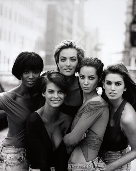 Naomi Campbell, Linda Evangelista, Tatjana Patitz, Christy Turlington And Cindy Crawford, New York-1989 Naomi Campbell, Linda Evangelista, Tatjana Patitz, Christy Turlington And Cindy Crawford, New York-1989