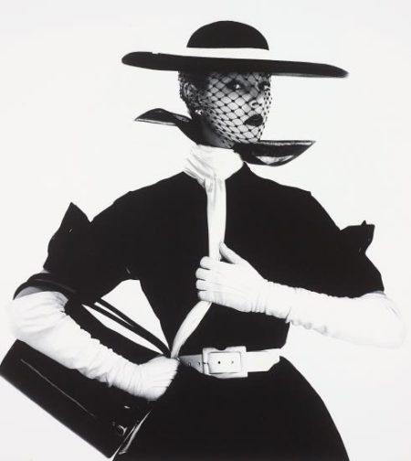 Black And White Fashion (With Handbag) (Jean Patchett), New York-1950 Black And White Fashion (With Handbag) (Jean Patchett), New York-1950