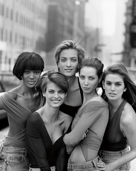 Naomi Campbell, Linda Evangelista, Tatjana Patitz, Christy Turlington And Cindy Crawford, New York-1989 Naomi Campbell, Linda Evangelista, Tatjana Patitz, Christy Turlington And Cindy Crawford, New York-1989