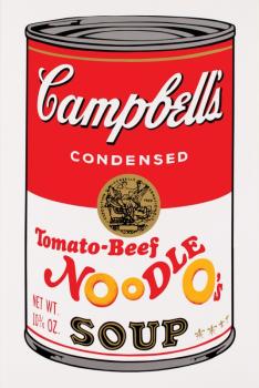 After Andy Warhol - Sunday B - Tomato Beef Noodle O's From Campbell Soup II (F & S 11.61)- After Andy Warhol - Sunday B - Tomato Beef Noodle O's From Campbell Soup II (F & S 11.61)-