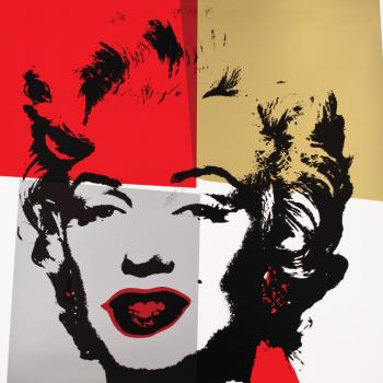 After Andy Warhol - Sunday B - Golden Marilyn- After Andy Warhol - Sunday B - Golden Marilyn-