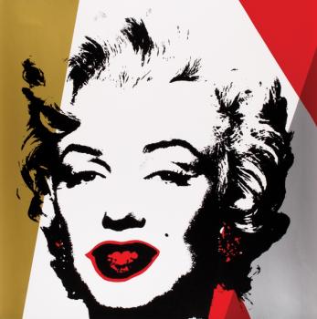 After Andy Warhol - Sunday B - Golden Marilyn- After Andy Warhol - Sunday B - Golden Marilyn-