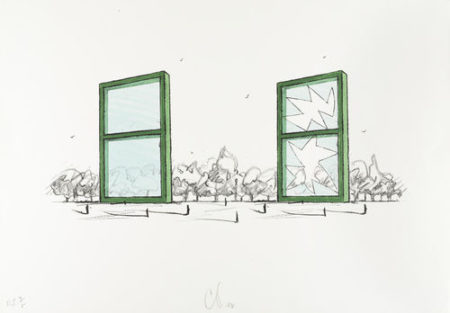 Proposal for a Civic Monument in the Form of Two Windows-1982 Proposal for a Civic Monument in the Form of Two Windows-1982