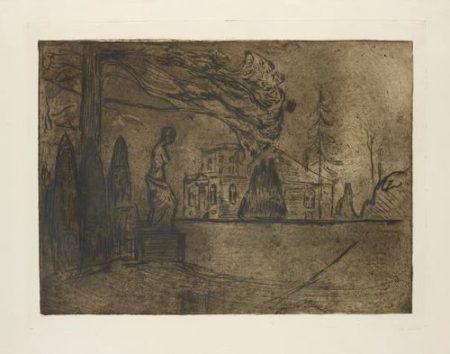 The Garden At Night, From Linde Portfolio-1902 The Garden At Night, From Linde Portfolio-1902