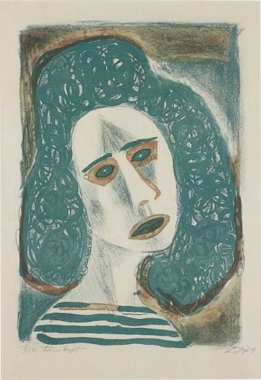 Frauenkopf (Woman's Head)-1949 Frauenkopf (Woman's Head)-1949