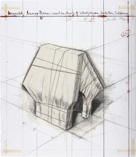 Wrapped Snoopy House, Project For Charles M. Schulz Museum-2004 Wrapped Snoopy House, Project For Charles M. Schulz Museum-2004