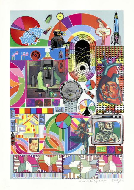 B.A.S.H. (Pink, Orange, Blue-Grey) unframed-1971 B.A.S.H. (Pink, Orange, Blue-Grey) unframed-1971