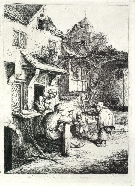 The Hunchbacked Fiddler (B., Holl., G. 44)-1654 The Hunchbacked Fiddler (B., Holl., G. 44)-1654