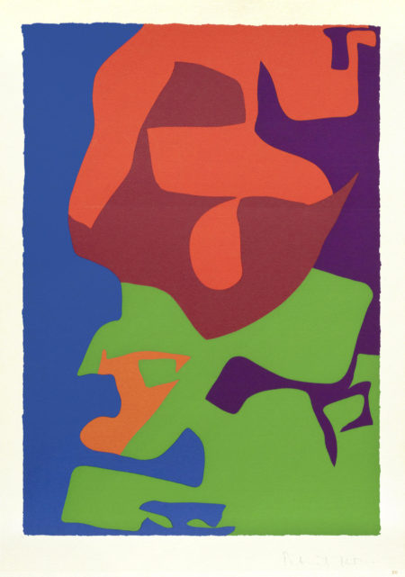 Second Vertical Screenprint: 1976, from The Shapes of Colour unframed-1978 Second Vertical Screenprint: 1976, from The Shapes of Colour unframed-1978