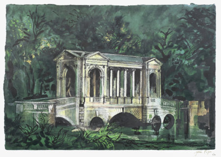 After John Piper - The Palladian Bridge, Stowe; Boycott Pavillion, Stowe unframed-1983 After John Piper - The Palladian Bridge, Stowe; Boycott Pavillion, Stowe unframed-1983