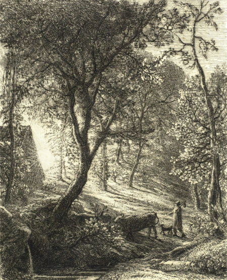 Collection of Three Etchings (The Herdsman's Cottage, The Sleeping Shepherd, The Morning of Life)-1850 Collection of Three Etchings (The Herdsman's Cottage, The Sleeping Shepherd, The Morning of Life)-1850