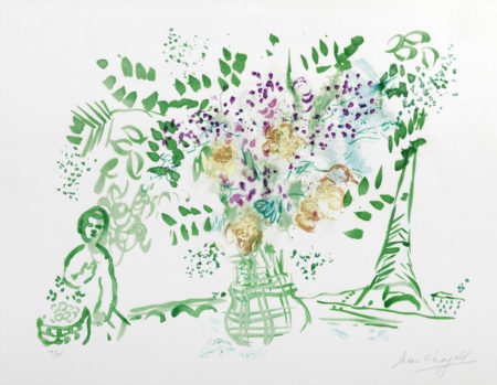 Bouquet Vert et Violet-1959 Bouquet Vert et Violet-1959