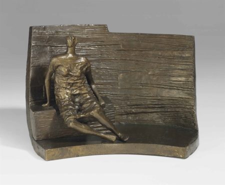 Draped Seated Figure against Curved Wall-1957 Draped Seated Figure against Curved Wall-1957