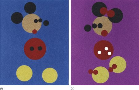 I. Mickey (Blue Glitter); II. Minnie (Pink Glitter) (Two Works)-2015 I. Mickey (Blue Glitter); II. Minnie (Pink Glitter) (Two Works)-2015