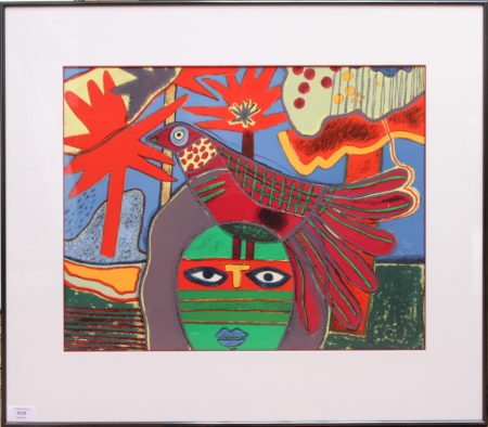 Woman with Bird-1984 Woman with Bird-1984