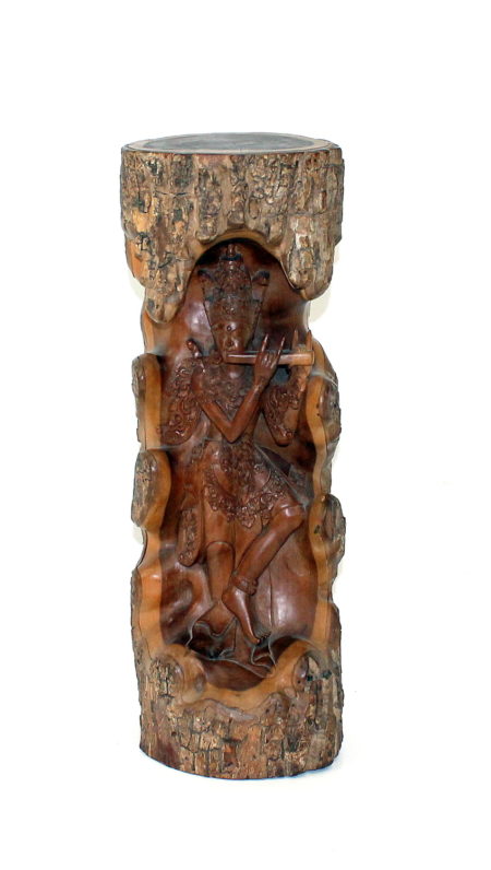 Balinees houtsnijwerk - Flute Player- Balinees houtsnijwerk - Flute Player-