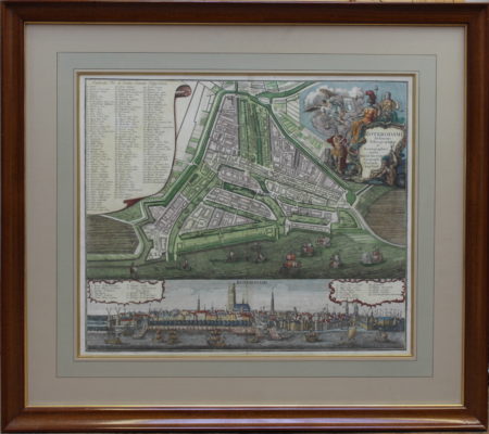 Plattegrond van Rotterdam met profielgezicht - Untitled- Plattegrond van Rotterdam met profielgezicht - Untitled-