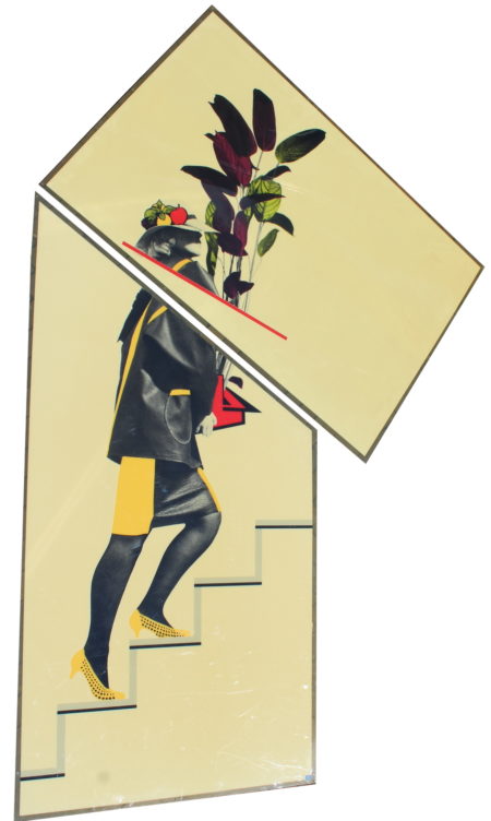 Woman with plant (two versions) and Current building (2 versions)-1984 Woman with plant (two versions) and Current building (2 versions)-1984