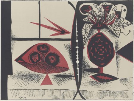 Composition au vase de fleurs-1947 Composition au vase de fleurs-1947