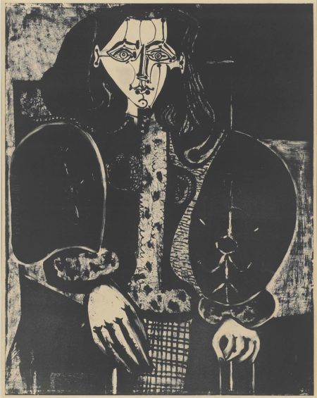 Femme au fauteuil no. 1 (d'après le rouge)-1949 Femme au fauteuil no. 1 (d'après le rouge)-1949