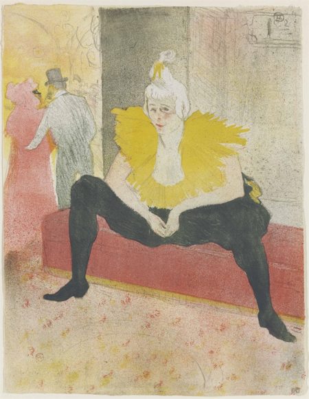 La clownesse assise (Mademoiselle CHA-U-KA-O)-1896 La clownesse assise (Mademoiselle CHA-U-KA-O)-1896