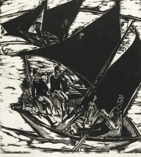 Segelboote Bei Fehmarn (G. 710; D. 243)-1914 Segelboote Bei Fehmarn (G. 710; D. 243)-1914