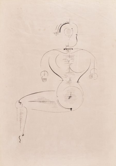 Figur Von Der Seite (Figur H2 Sitzende); And Konzentrische Gruppe (Figurenplan K 1) (Grohmann Gl 7 & 8)-1921 Figur Von Der Seite (Figur H2 Sitzende); And Konzentrische Gruppe (Figurenplan K 1) (Grohmann Gl 7 & 8)-1921