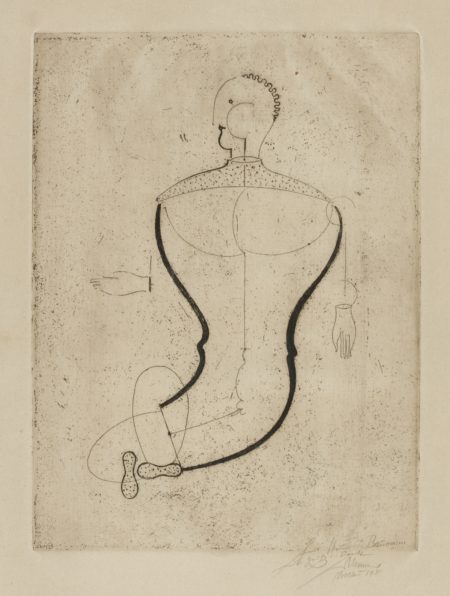 Abstrakte Figur Nach Links (Figur 'S') (Grohmann Gr 1)-1923 Abstrakte Figur Nach Links (Figur 'S') (Grohmann Gr 1)-1923