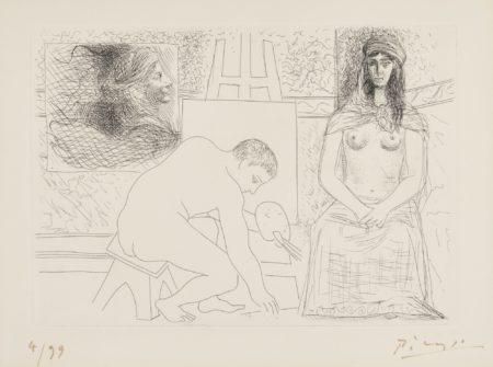 Peintre Ramassant Son Pinceau (B. 88; Ba. 129; See C. Bks 20)-1927 Peintre Ramassant Son Pinceau (B. 88; Ba. 129; See C. Bks 20)-1927