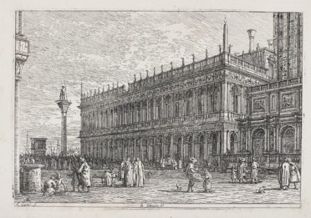 La Libreria. V.; Landscape With Tower And Two Ruined Pillars; Imaginary View Of S. Giacomo Di Rialto; And Landscape With Ruined Monuments (Bromberg 18 28 30 31)- La Libreria. V.; Landscape With Tower And Two Ruined Pillars; Imaginary View Of S. Giacomo Di Rialto; And Landscape With Ruined Monuments (Bromberg 18 28 30 31)-