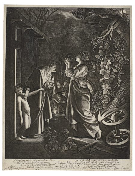 Ceres Seeking Her Daughter; Jupiter And Mercury In The House Of Philemon And Baucis; Landscape At Dawn. Aurora (B. Holl. 5 6 7)-1613 Ceres Seeking Her Daughter; Jupiter And Mercury In The House Of Philemon And Baucis; Landscape At Dawn. Aurora (B. Holl. 5 6 7)-1613
