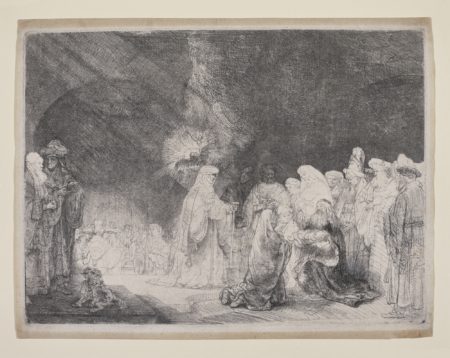 The Presentation In The Temple: Oblong Print (B. Holl. 49; New Holl. 184; H. 162)-1639 The Presentation In The Temple: Oblong Print (B. Holl. 49; New Holl. 184; H. 162)-1639