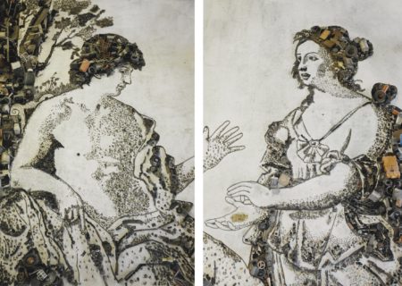 Apollo And The Cumaean Sibyl After Giovanni Domenico Cerrini (From Pictures Of Junk)-2007 Apollo And The Cumaean Sibyl After Giovanni Domenico Cerrini (From Pictures Of Junk)-2007
